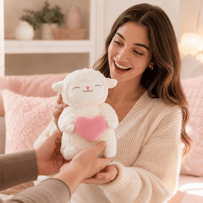 Peluche Corderito que Enamora 🐑🌷 | El Regalo Más Tierno