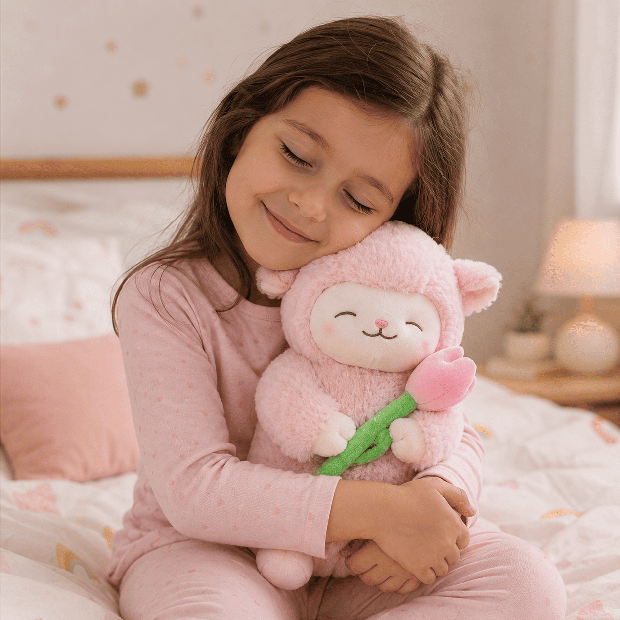 Peluche Corderito que Enamora 🐑🌷 | El Regalo Más Tierno