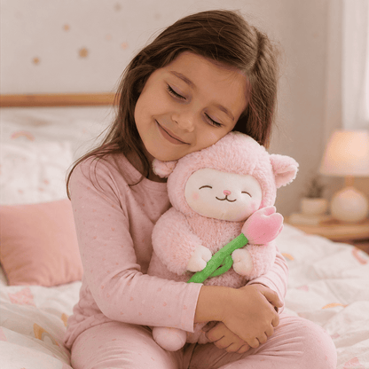 Peluche Corderito que Enamora 🐑🌷 | El Regalo Más Tierno