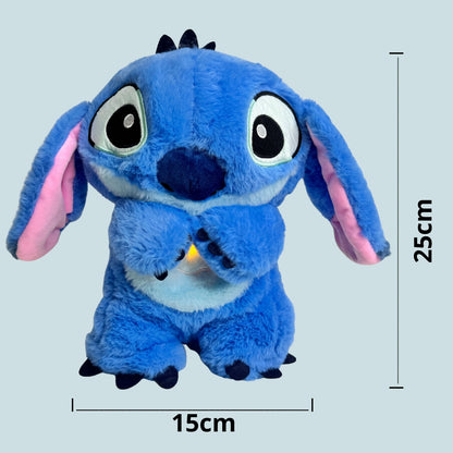 Stitch que Respira Peluche Anti-Estrés con Sonido Musical