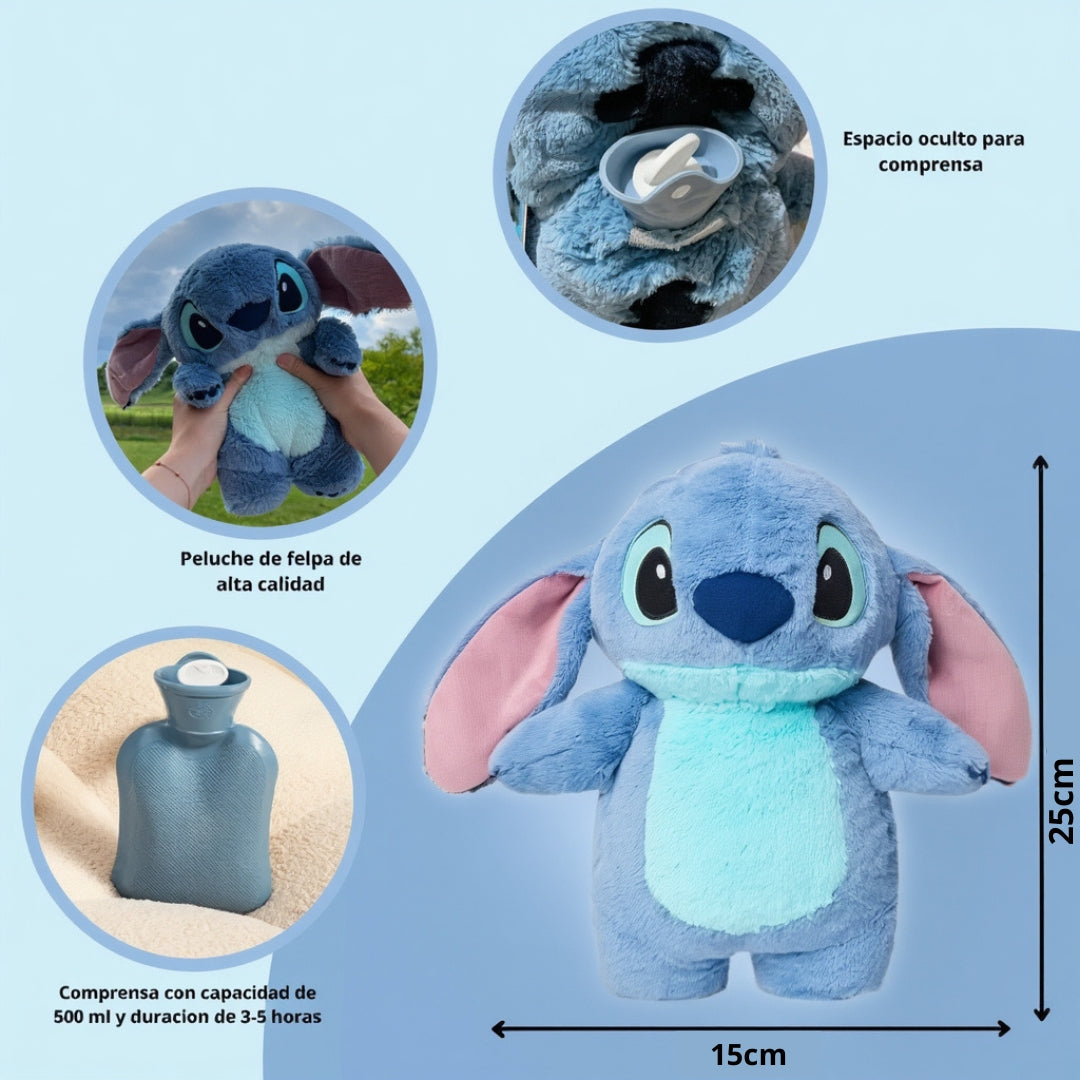 Peluche+bolsita termica que alivia los cólicos