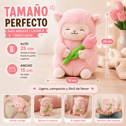 Peluche Corderito que Enamora 🐑🌷 | El Regalo Más Tierno