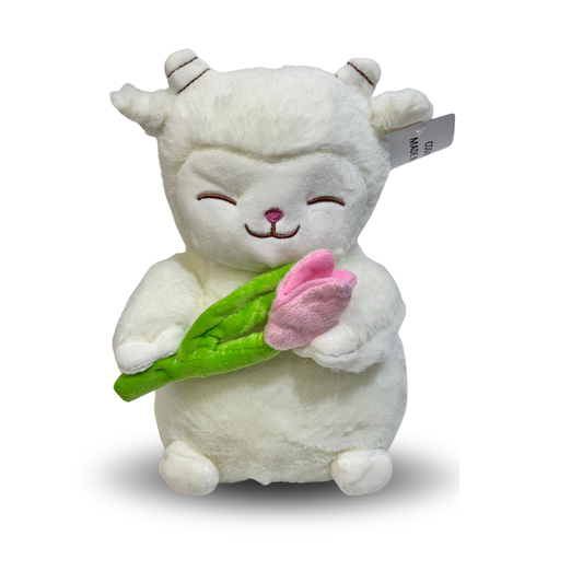 Peluche Corderito que Enamora 🐑🌷 | El Regalo Más Tierno