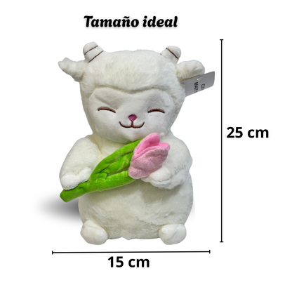 Peluche Corderito que Enamora 🐑🌷 | El Regalo Más Tierno