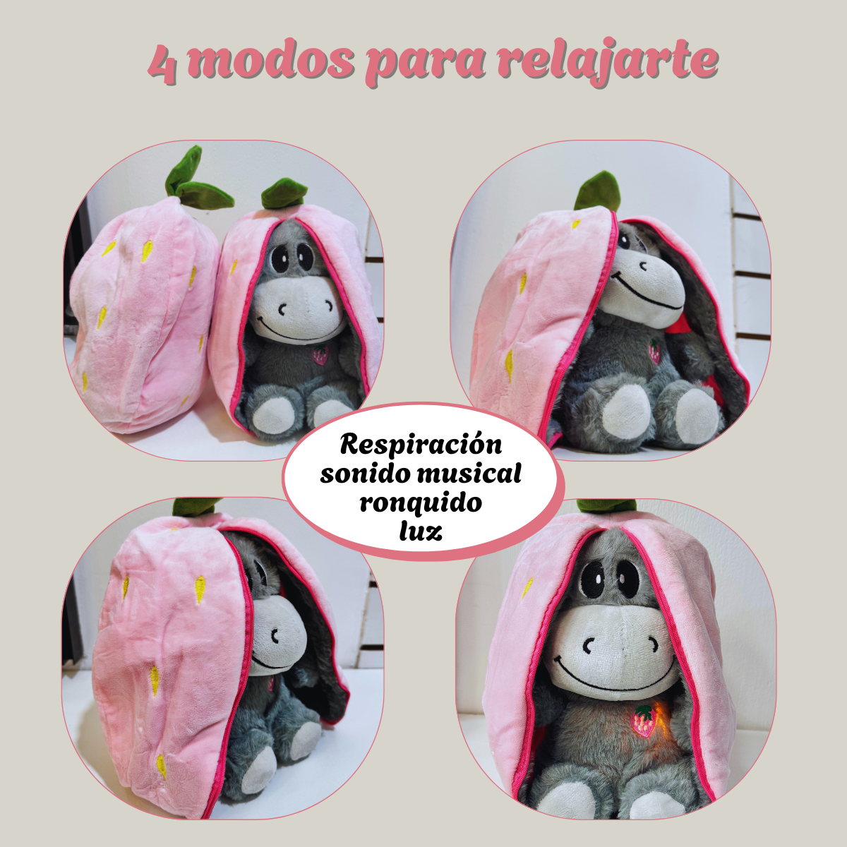 Peluche Burrito® que Respira con Música | Anti Estrés