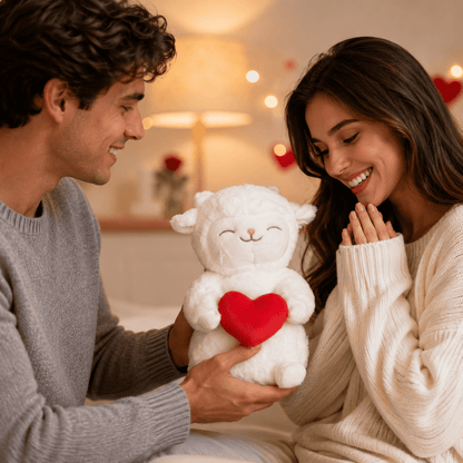 Peluche Corderito que Enamora 🐑🌷 | El Regalo Más Tierno